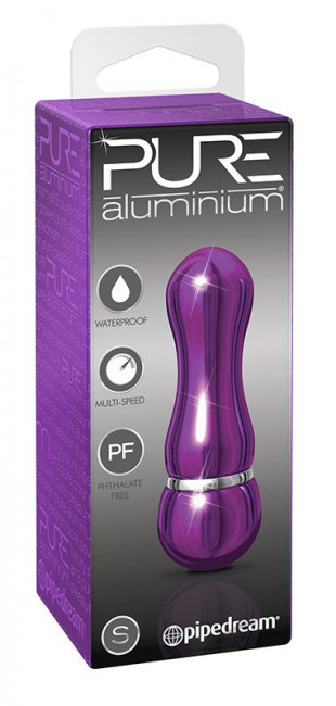 Фиолетовый алюминиевый вибратор PURPLE SMALL - 7,5 см., Pipedream Фиолетовый алюминиевый вибратор PURPLE SMALL - 7,5 см., Pipedream