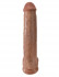Кофейный фаллоимитатор-гигант 15" Cock with Balls - 40,6 см., Pipedream