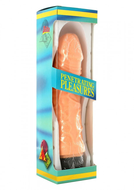 Телесный вибратор-реалистик VINYL P-SHAPE - 18 см., Seven Creations Телесный вибратор-реалистик VINYL P-SHAPE - 18 см., Seven Creations