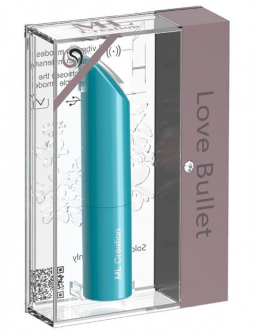 Зеленый мини-вибратор Love Bullet - 8,4 см.