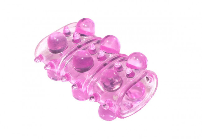 Розовая насадка на пенис Rings Armour, Lola toys Розовая насадка на пенис Rings Armour, Lola toys