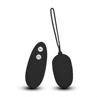 Чёрное виброяйцо с пультом дистанционного управления ULTRA SEVEN REMOTE CONTROL EGG, Seven Creations