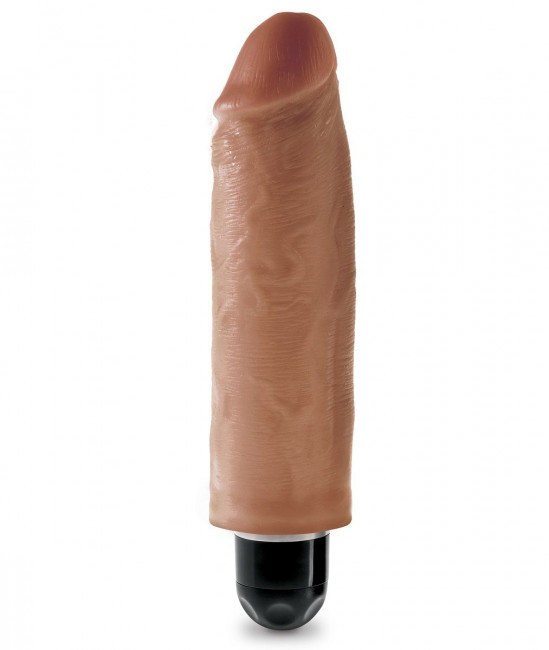 Кофейный вибратор-реалистик 6" Vibrating Stiffy - 17,8 см. , Pipedream