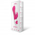 Розовый вибромассажёр The Beaded Rabbit  с бусинами - 22 см., The Rabbit Company