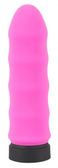 Розовый мини-вибратор Power Vibe Wavy - 9,7 см., Orion