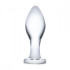 Прозрачная округлая анальная пробка Classic Glass Butt Plug - 10 см., Glas Прозрачная округлая анальная пробка Classic Glass Butt Plug - 10 см., Glas