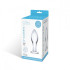 Прозрачная округлая анальная пробка Classic Glass Butt Plug - 10 см., Glas Прозрачная округлая анальная пробка Classic Glass Butt Plug - 10 см., Glas
