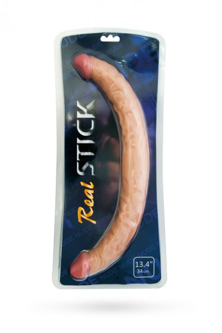 Двусторонний фаллоимитатор Realstick Nude - 34 см., ToyFa Двусторонний фаллоимитатор Realstick Nude - 34 см., ToyFa