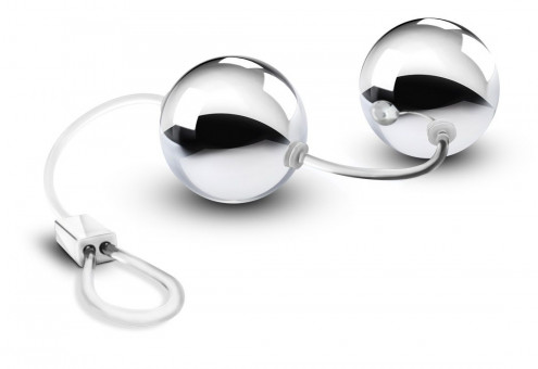 Серебристые вагинальные шарики B Yours Bonne Beads, Blush Novelties