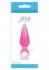 Розовая анальная пробка с кольцом Pleasures Plug Mini - 9 см., NS Novelties