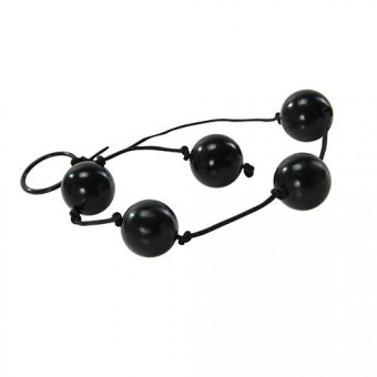 Чёрные анальные шарики JAMMY JELLY ANAL LOVE BALLS, Toyz4lovers