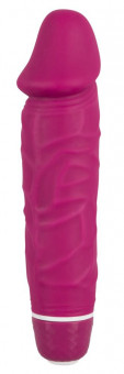 Ярко-розовый вибратор-реалистик Vibra Lotus - 15,5 см., Orion