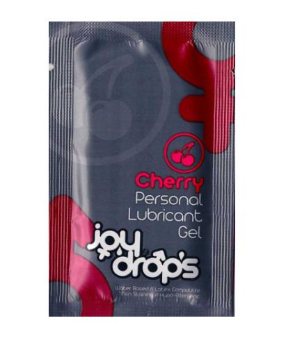 Пробник смазки на водной основе JoyDrops Cherry - 5 мл., JoyDrops