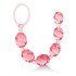 Розовая анальная цепочка Swirl Pleasure Beads - 20 см., California Exotic Novelties