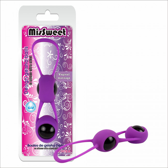 Фиолетовые вагинальные шарики Geisha Balls, Chisa