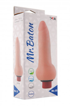 Вибратор Mr.Baton Soft №15 - 16,5 см., ToyFa