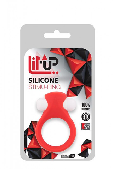 Красное эрекционное кольцо LIT-UP SILICONE STIMU RING 2, Dream Toys Красное эрекционное кольцо LIT-UP SILICONE STIMU RING 2, Dream Toys