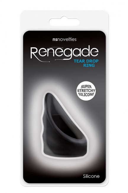 Эрекционное кольцо Renegade Tear Drop Cockring Black, NS Novelties