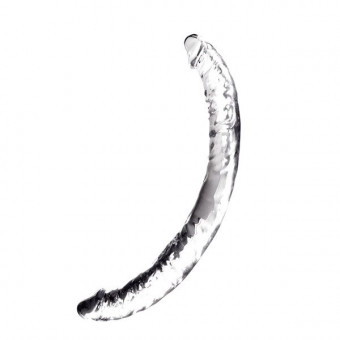 Прозрачный гелевый двусторонний фаллоимитатор JELLY JOY TWIN COBRA CLEAR DOUBLE DONG - 36 см., Dream Toys