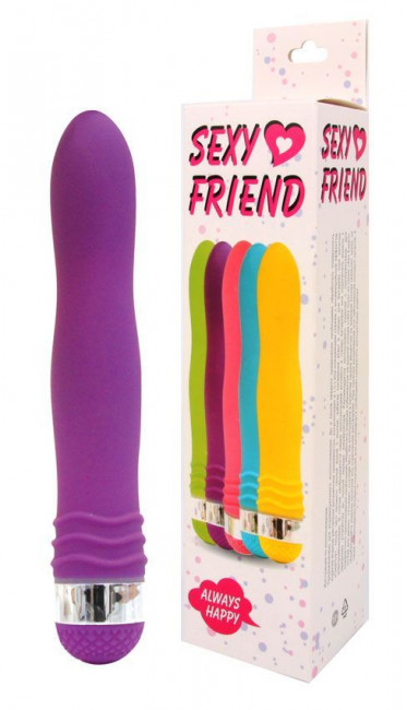 Фиолетовый эргономичный вибратор Sexy Friend - 17,5 см., Bior toys Фиолетовый эргономичный вибратор Sexy Friend - 17,5 см., Bior toys