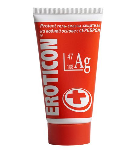 Защитная гель-смазка защитная Ag с серебром - 50 мл., Eroticon Защитная гель-смазка защитная Ag с серебром - 50 мл., Eroticon
