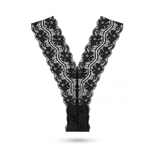 Кружевные трусики-тонг с виброэлементом Remote Control Vibrating Lace Tong Кружевные трусики-тонг с виброэлементом Remote Control Vibrating Lace Tong