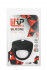 Чёрное эрекционное кольцо LIT-UP SILICONE STIMU RING 8, Dream Toys