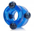 Голубое двойное эрекционное кольцо с магнитами Magnetic Power Ring, California Exotic Novelties