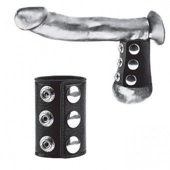 Утяжка на пенис на кнопочках 100% PVC STRAP WITH METAL SNAP, BlueLine