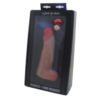 Вибратор-реалистик с розовой головкой - 21 см., LOVETOY (А-Полимер)