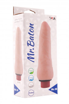 Вибратор Mr.Baton Soft №16 - 16,5 см., ToyFa