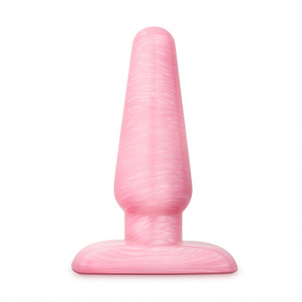 Розовая анальная пробка B Yours Medium Cosmic Plug - 11,4 см., Blush Novelties