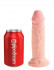 Телесный фаллоимитатор на присоске 6" Triple Density Cock - 18,4 см.