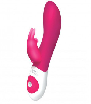 Розовый вибратор-ротатор The Rotating Rabbit - 22 см., The Rabbit Company