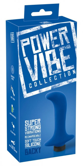 Синий вибромассажер простаты Power Vibe Backy - 12,8 см., Orion Синий вибромассажер простаты Power Vibe Backy - 12,8 см., Orion