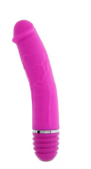 Розовый вибратор-реалистик PURRFECT SILICONE VIBRATOR 6INCH PINK - 15 см., Dream Toys