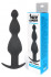 Чёрная анальная втулка с широким основанием - 19 см., Bior toys Чёрная анальная втулка с широким основанием - 19 см., Bior toys