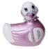 Бело-розовый вибратор-уточка I Rub My Duckie Bondage Travel Size, Big Teaze Toys