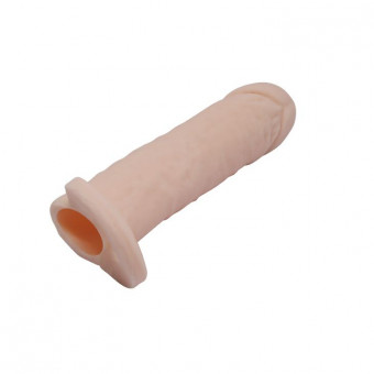 Насадка на пенис с кольцом для мошонки - 16 см., Bior toys