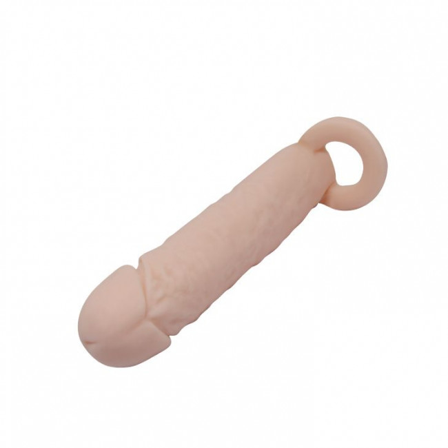 Насадка на пенис с кольцом для мошонки - 16 см., Bior toys