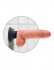 Телесный вибратор с мошонкой и съемной присоской 7" Vibrating Cock with Balls - 17,8 см., Pipedream