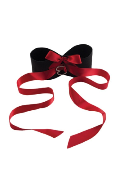 Наручники мягкие Tantric Binding Love Universal Cuffs черные с красным, California Exotic Novelties