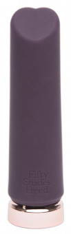 Фиолетовый мини-вибромассажёр Crazy For You Rechargeable Bullet Vibrator, Fifty Shades of Grey