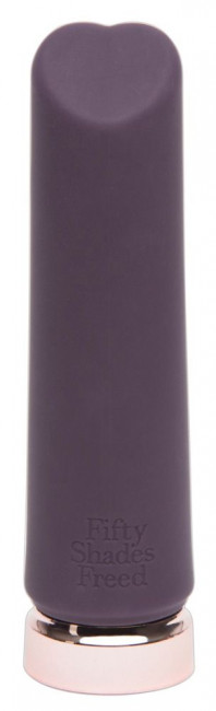 Фиолетовый мини-вибромассажёр Crazy For You Rechargeable Bullet Vibrator, Fifty Shades of Grey