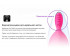 Бело-розовый вибромассажер ZINI SEED, ZINI