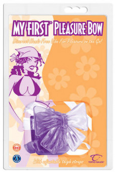 Вибростимулятор клитора My First Pleasure Bow в виде бантика на ремешках, Topco Sales