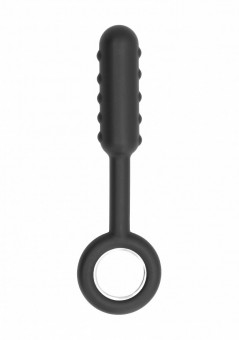 Анальный стимулятор No.61 Dildo With Metal Ring - 18,2 см., Shots Media BV