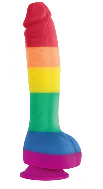 Радужный фаллоимитатор Pride Edition 8 Dildo - 25,4 см., NS Novelties Радужный фаллоимитатор Pride Edition 8 Dildo - 25,4 см., NS Novelties