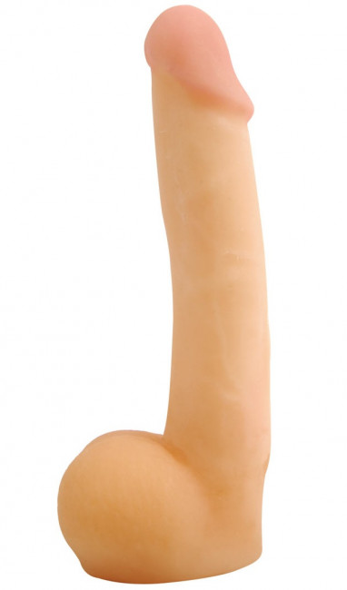 Реалистичный фаллоимитатор CyberSkin Cyber Cock with Balls Light - 20 см., Topco Sales