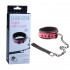 Розово-чёрный ошейник с поводком Collar With Leash, Erokay